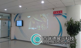 北京百瑞德攜手中國航信打造多媒體互動展示墻，圖文設(shè)計彰顯科技魅力